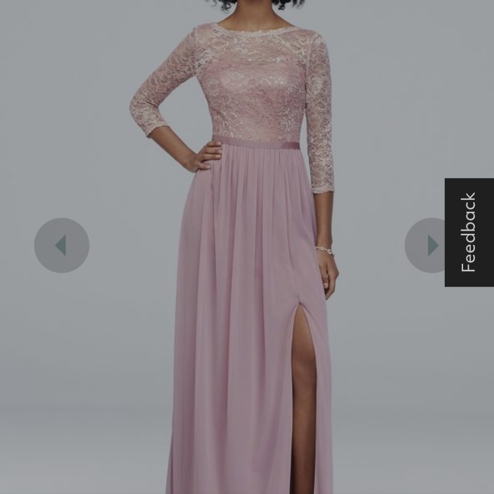 Davids Bridal Rose Gold Bridesmaid Dress 14